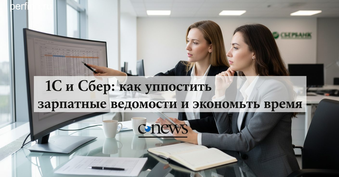1С и Сбер: как упростить зарплатные ведомости и сэкономить время