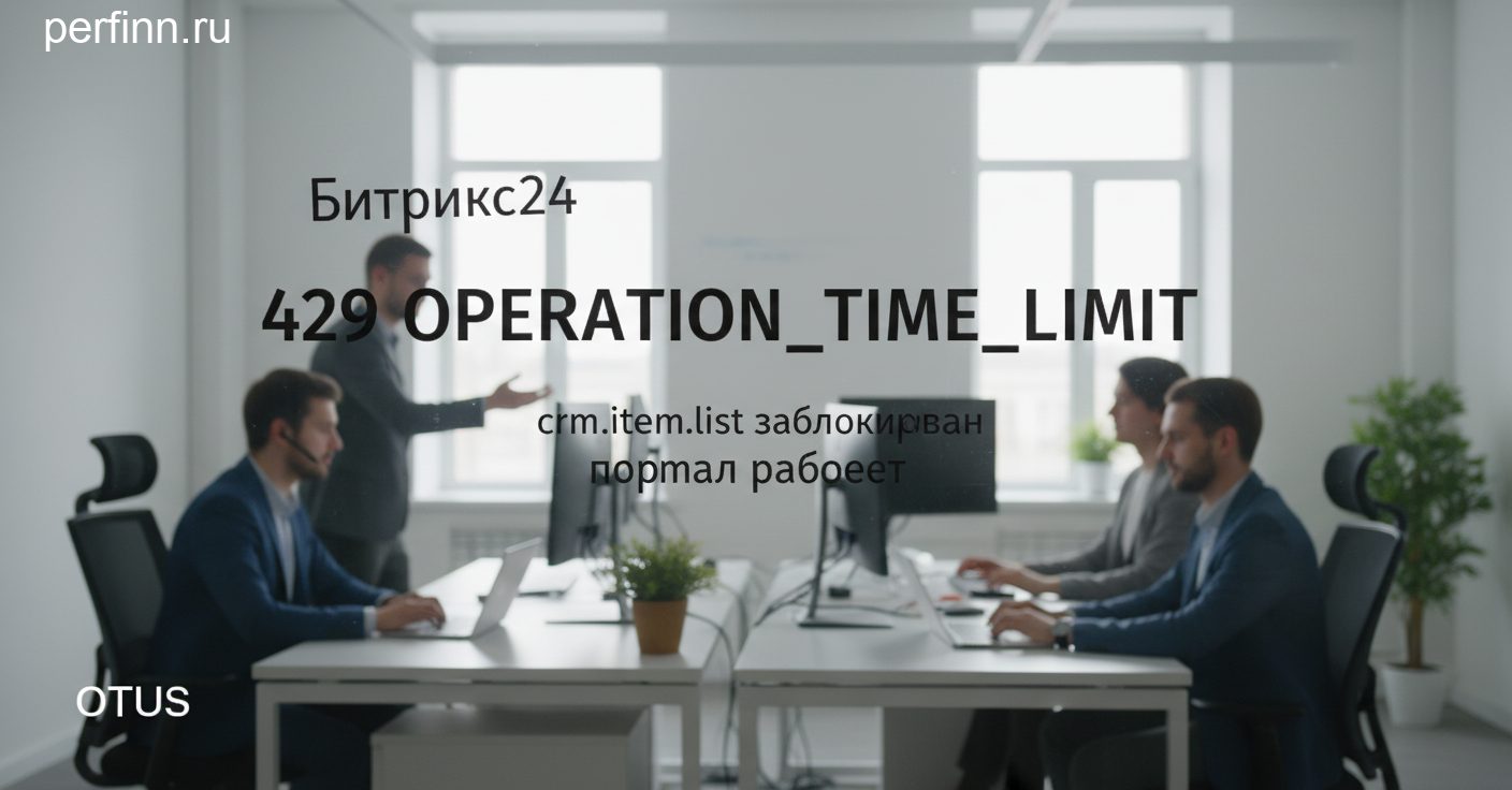 Битрикс24: как бизнесу избежать 429 OPERATION_TIME_LIMIT