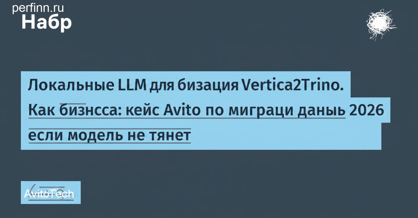 Локальные LLM для бизнеса: кейс Avito по миграции данных